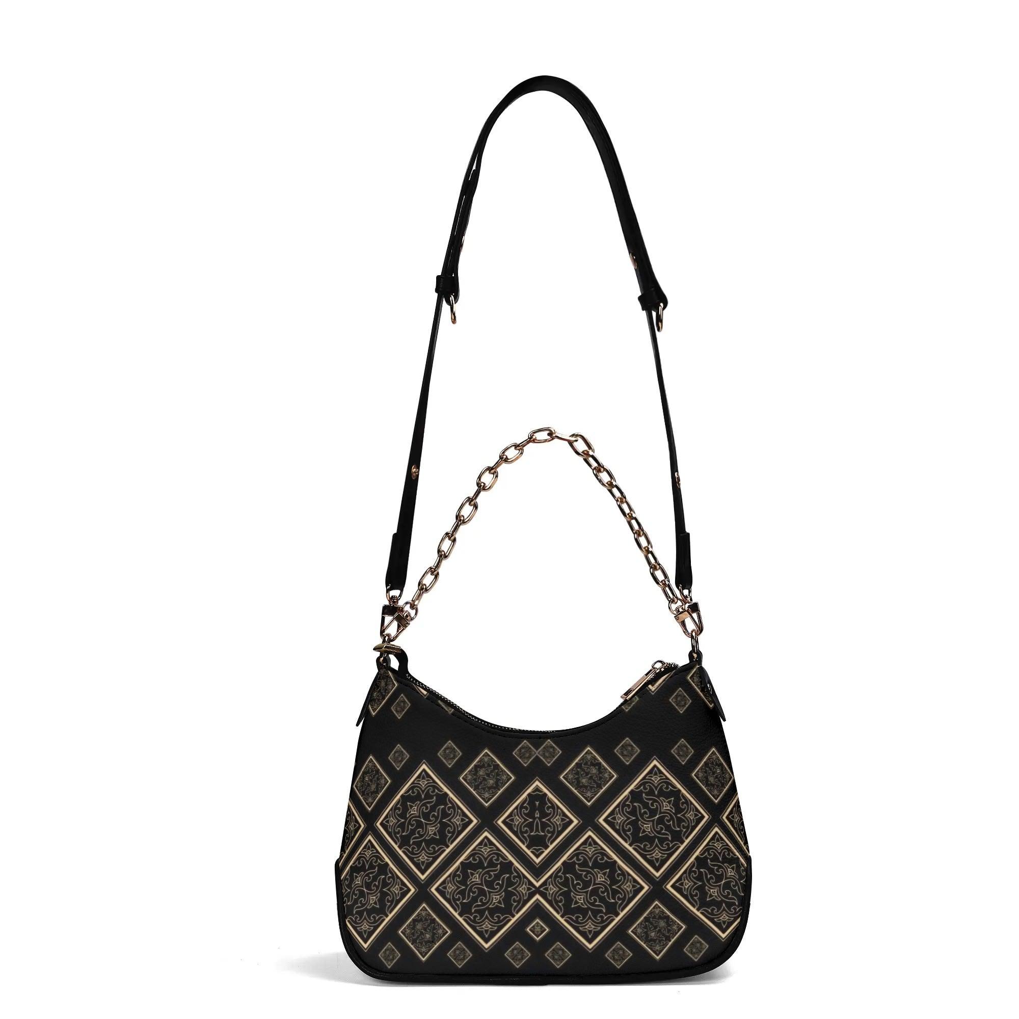 Women's Shoulder Bag With Chain Decoration - MES...Where