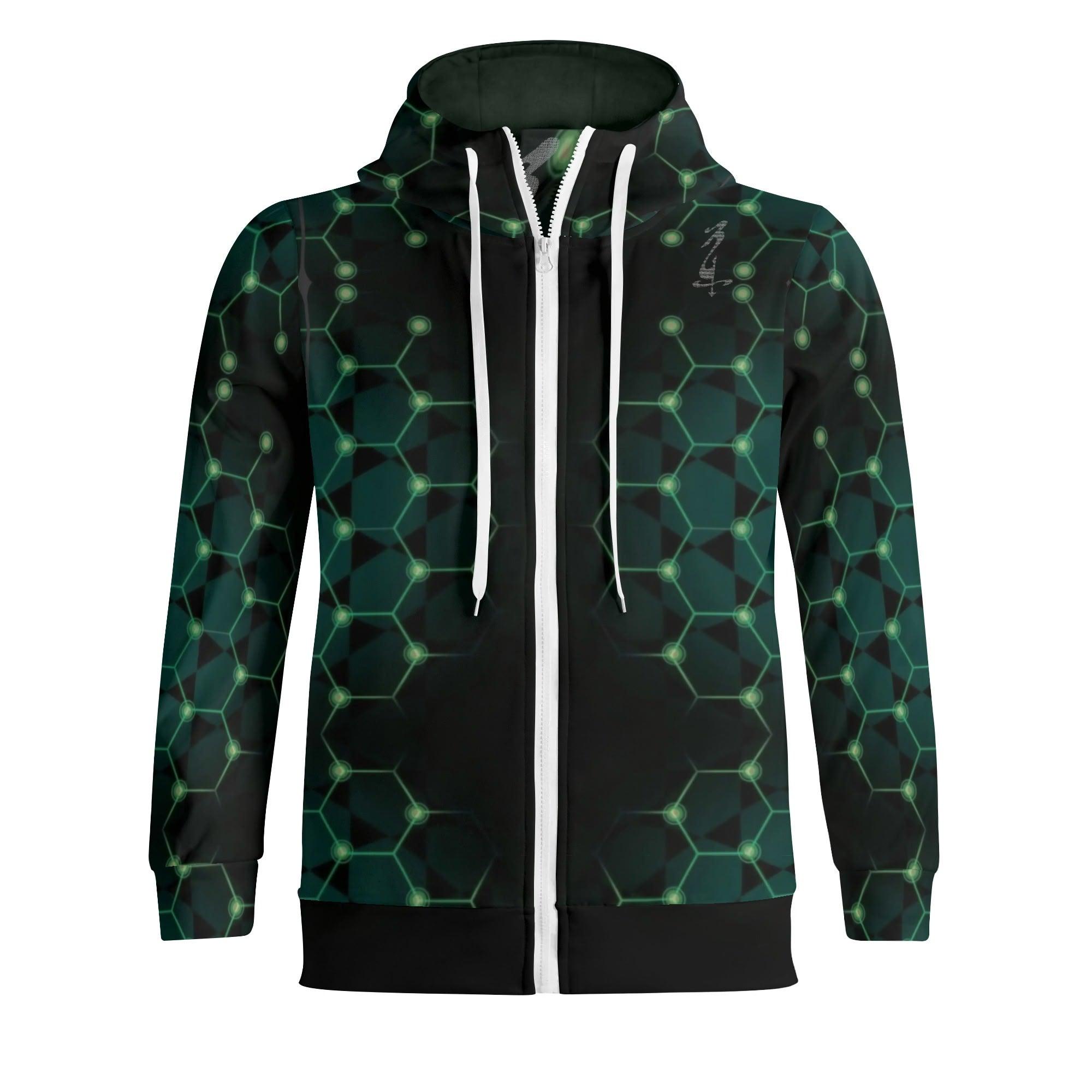 Men's Full Zip Turtleneck Hoodie Streetwear - MES...Where