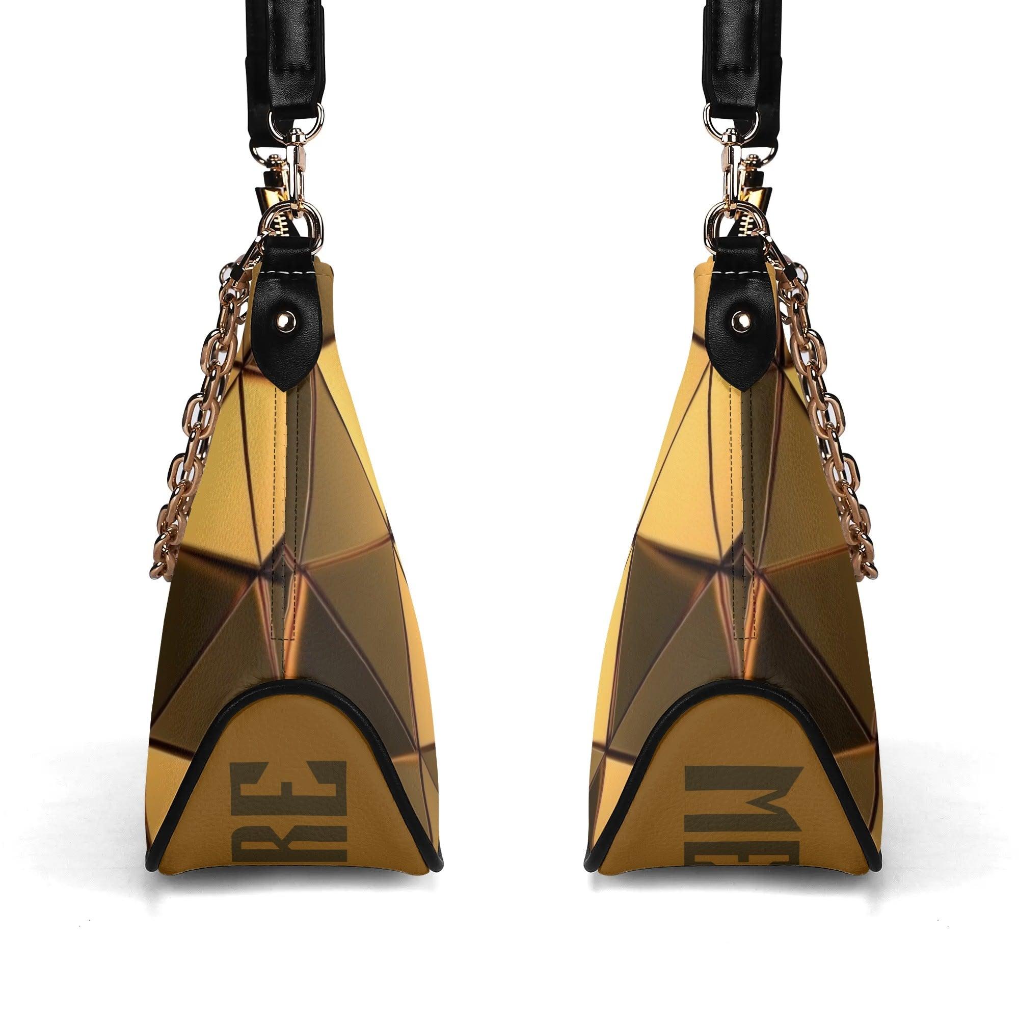 Women's Shoulder Bag With Chain Decoration - MES...Where