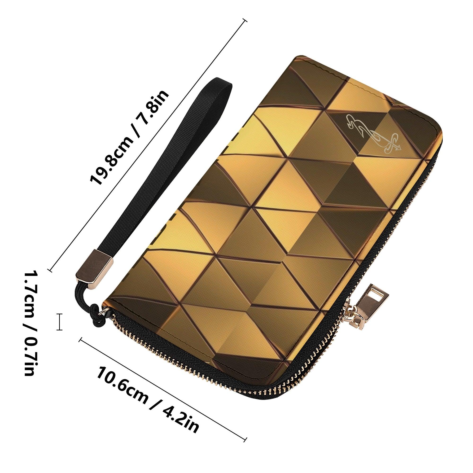 Clutch Leather Zipper Wallet - MES...Where