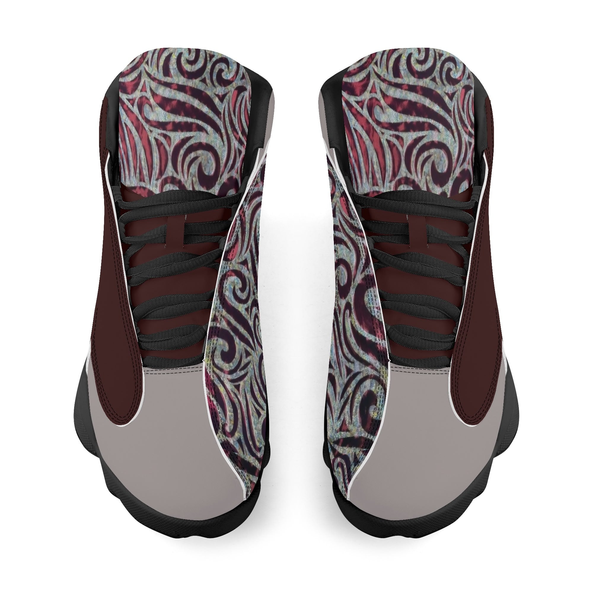 Men's Leather Printed Basketball Shoe