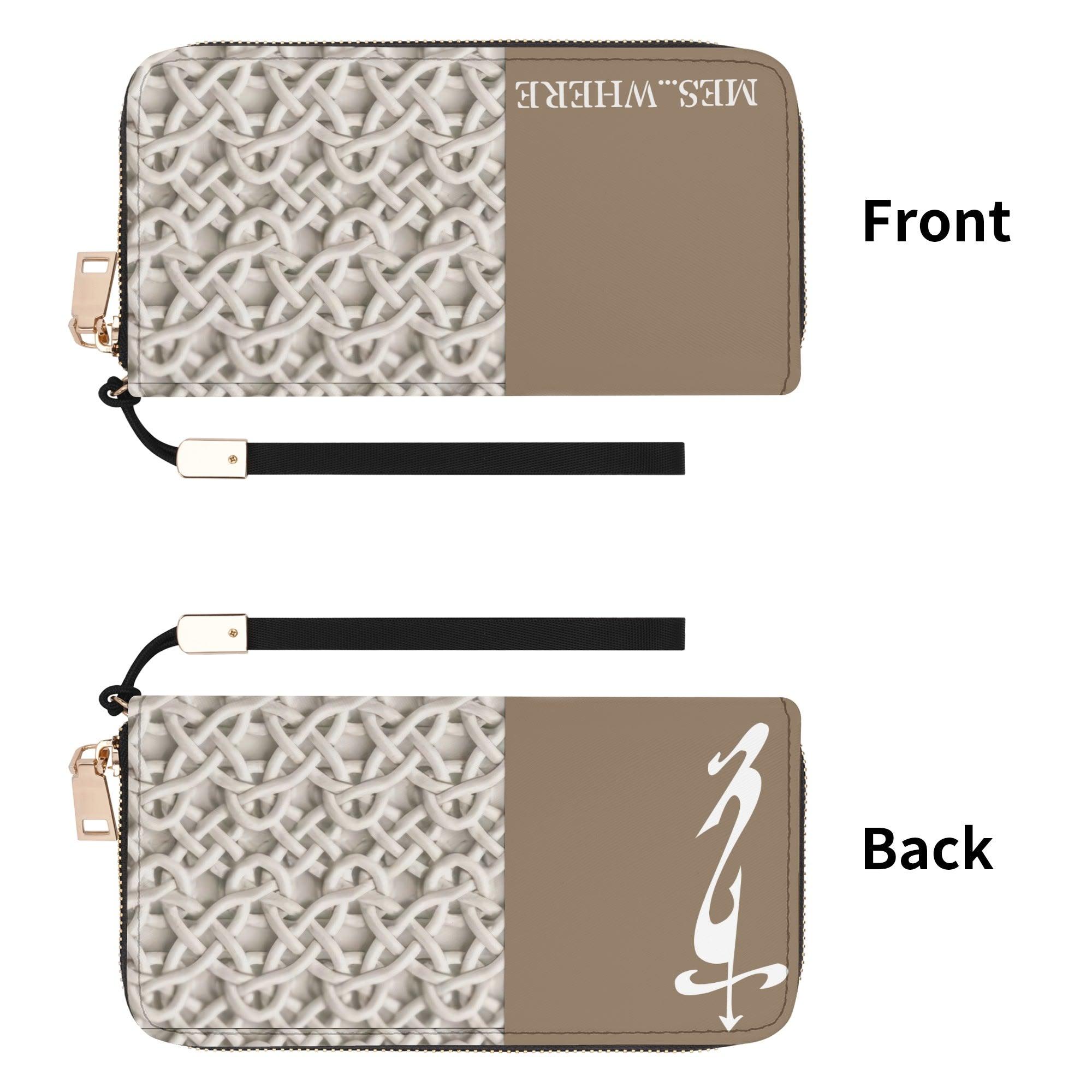 Clutch Leather Zipper Wallet - MES...Where