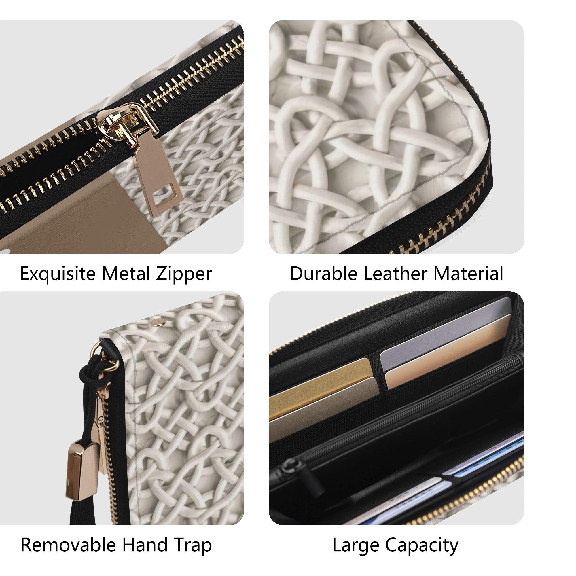 Clutch Leather Zipper Wallet - MES...Where