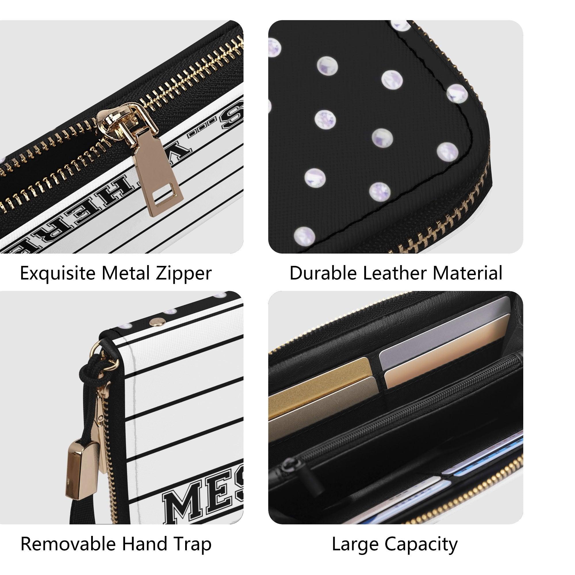 Clutch Leather Zipper Wallet - MES...Where