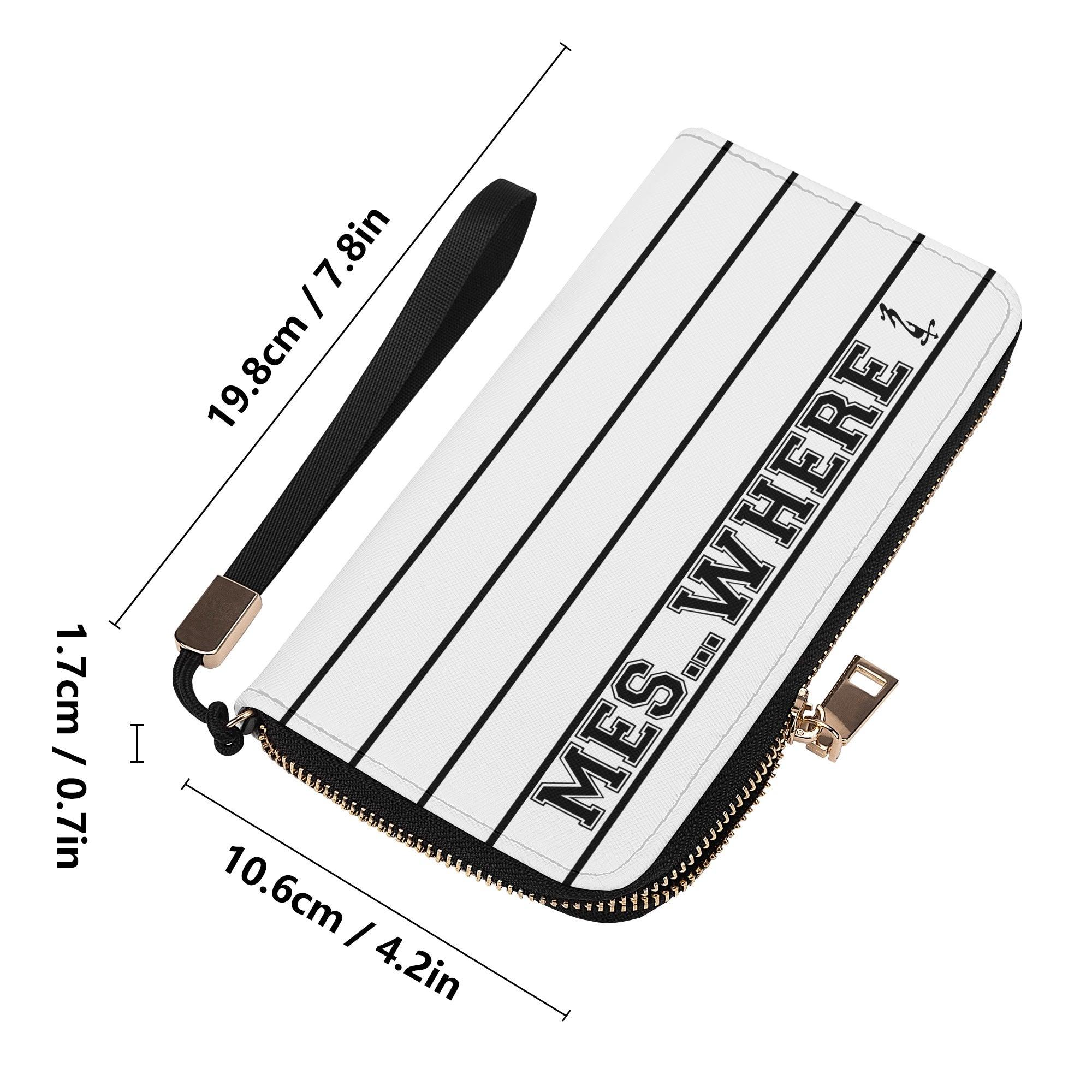 Clutch Leather Zipper Wallet - MES...Where