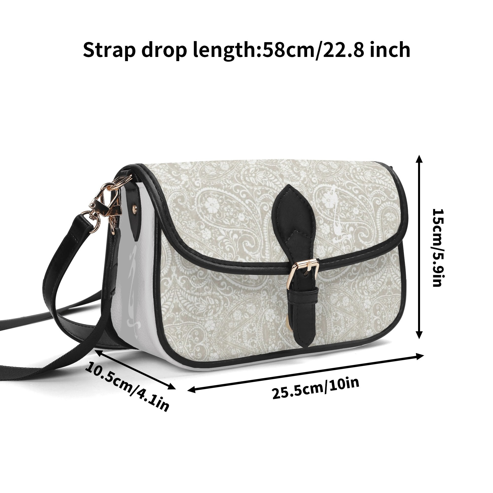Women's Crossbody Square Bag With Chain