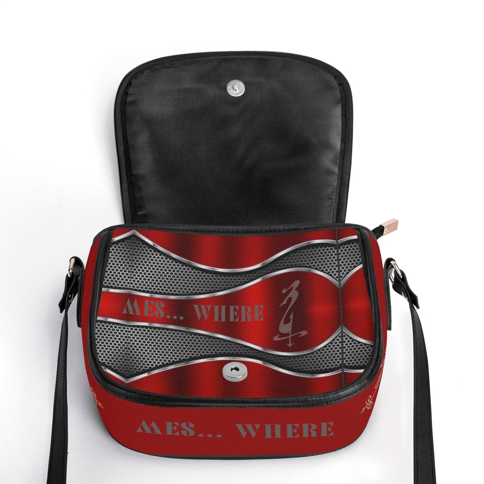 Women's Leather Saddle Bag - MES...Where