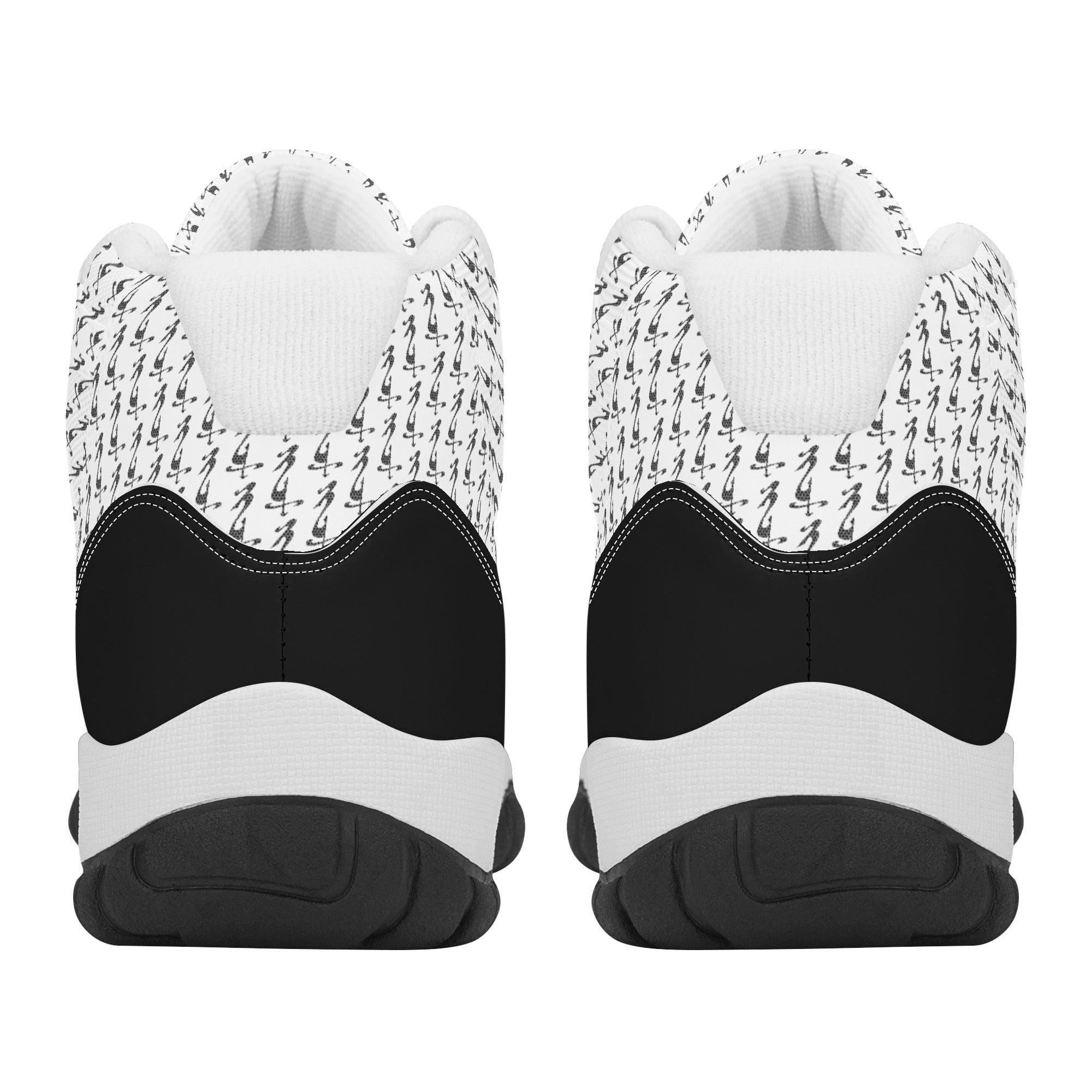 MES...Where (Mirrored Image) ~ Men's High Top Retro Basketball Shoes - MES...Where