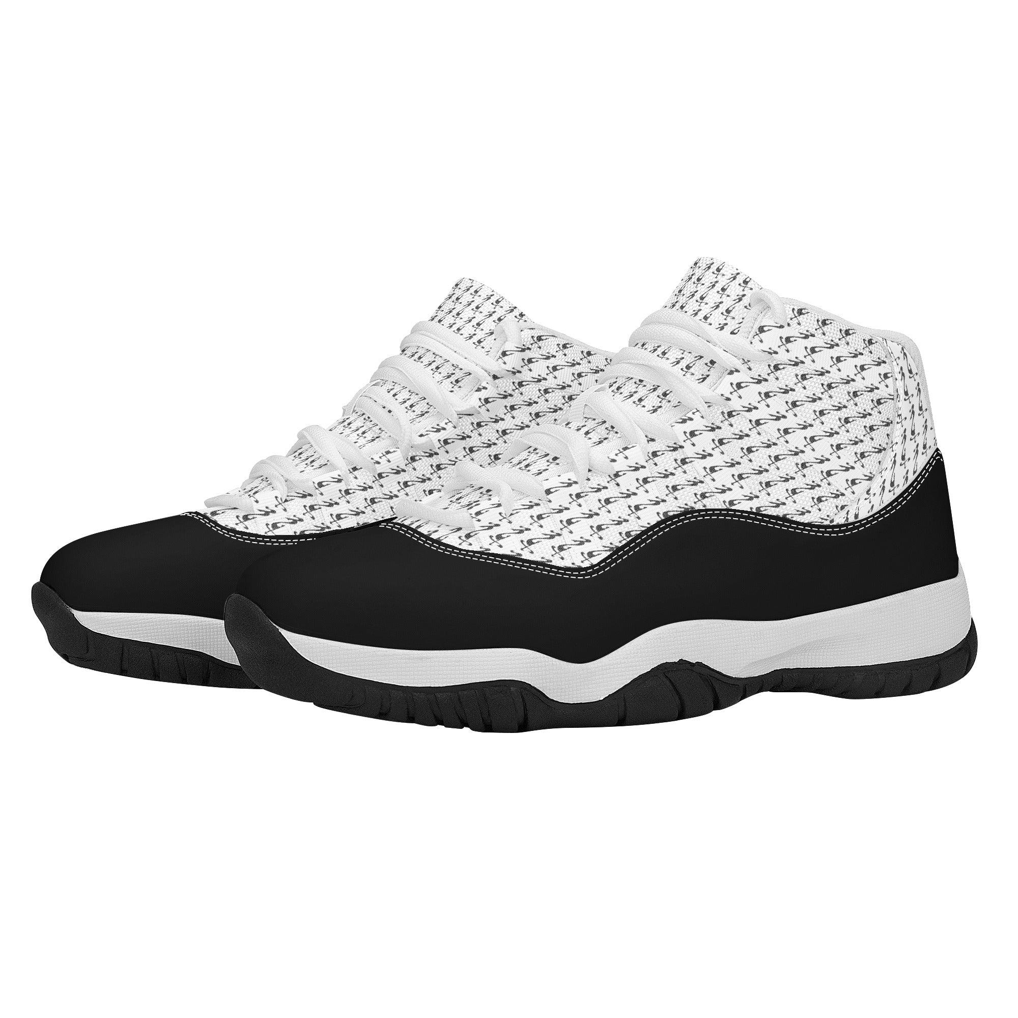 MES...Where (Mirrored Image) ~ Men's High Top Retro Basketball Shoes - MES...Where