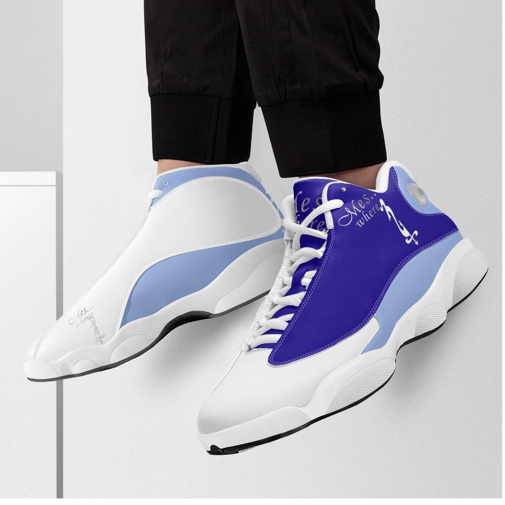 MES...Where (Chill Factor) ~ Men's White Soles Basketball Shoes - MES...Where