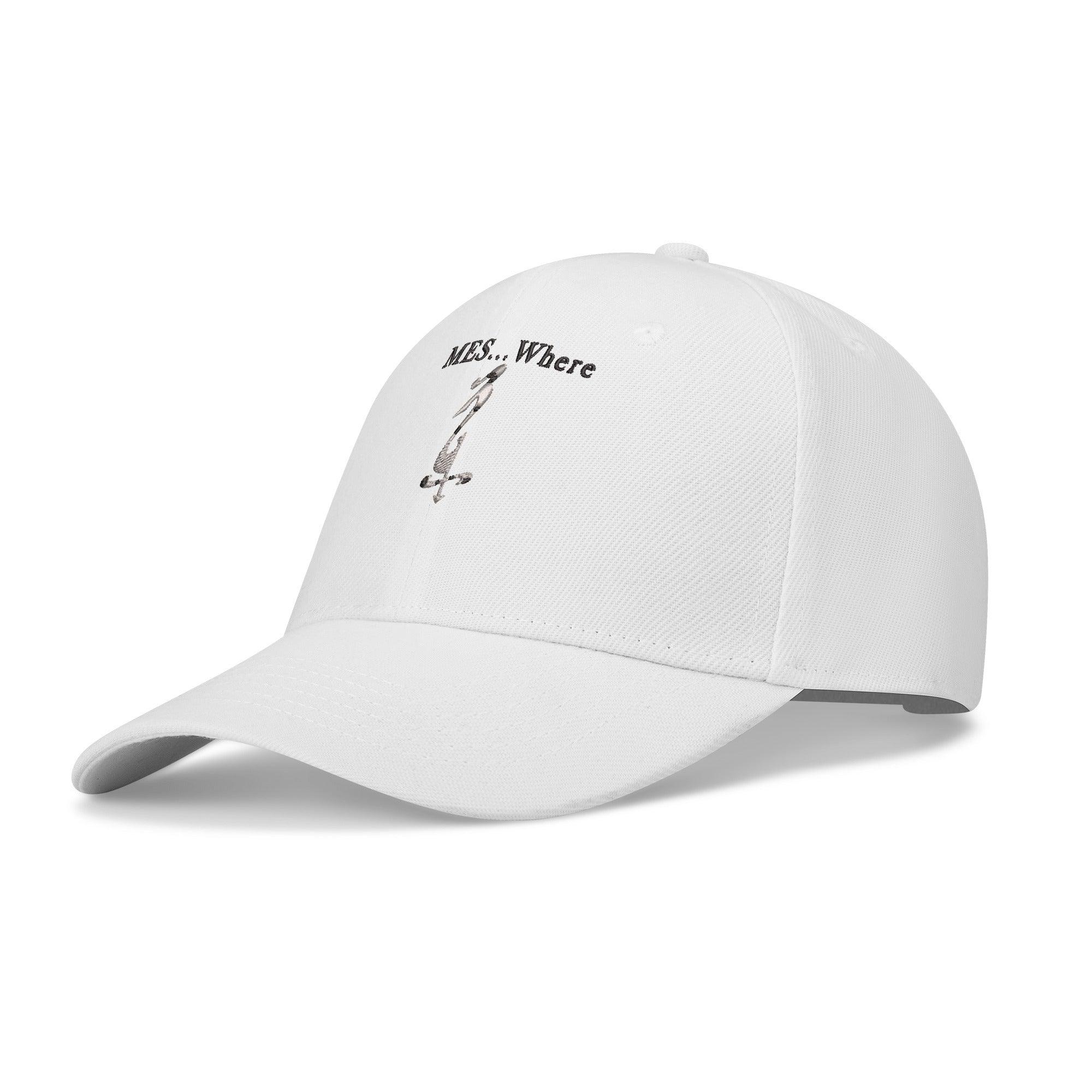 MES...Where ~ Embroidered Baseball Caps - MES...Where