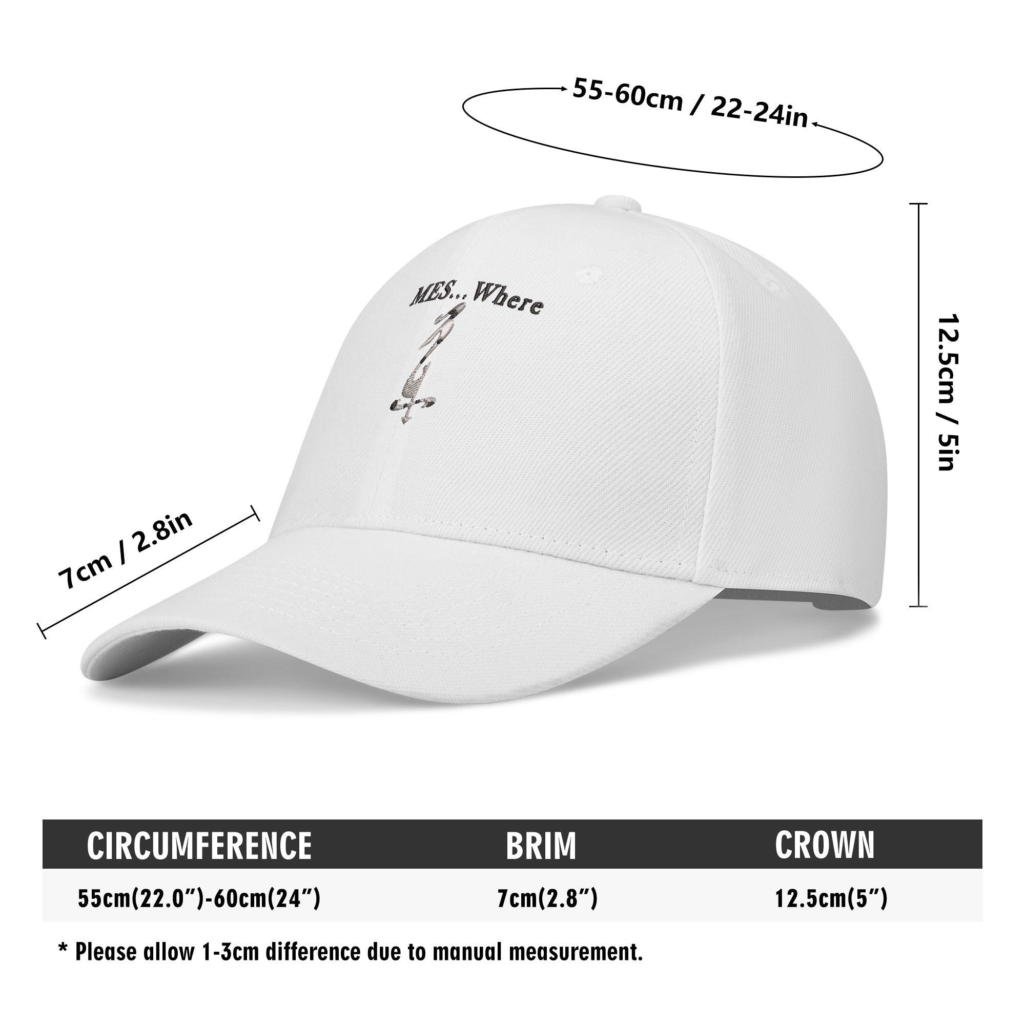MES...Where ~ Embroidered Baseball Caps - MES...Where