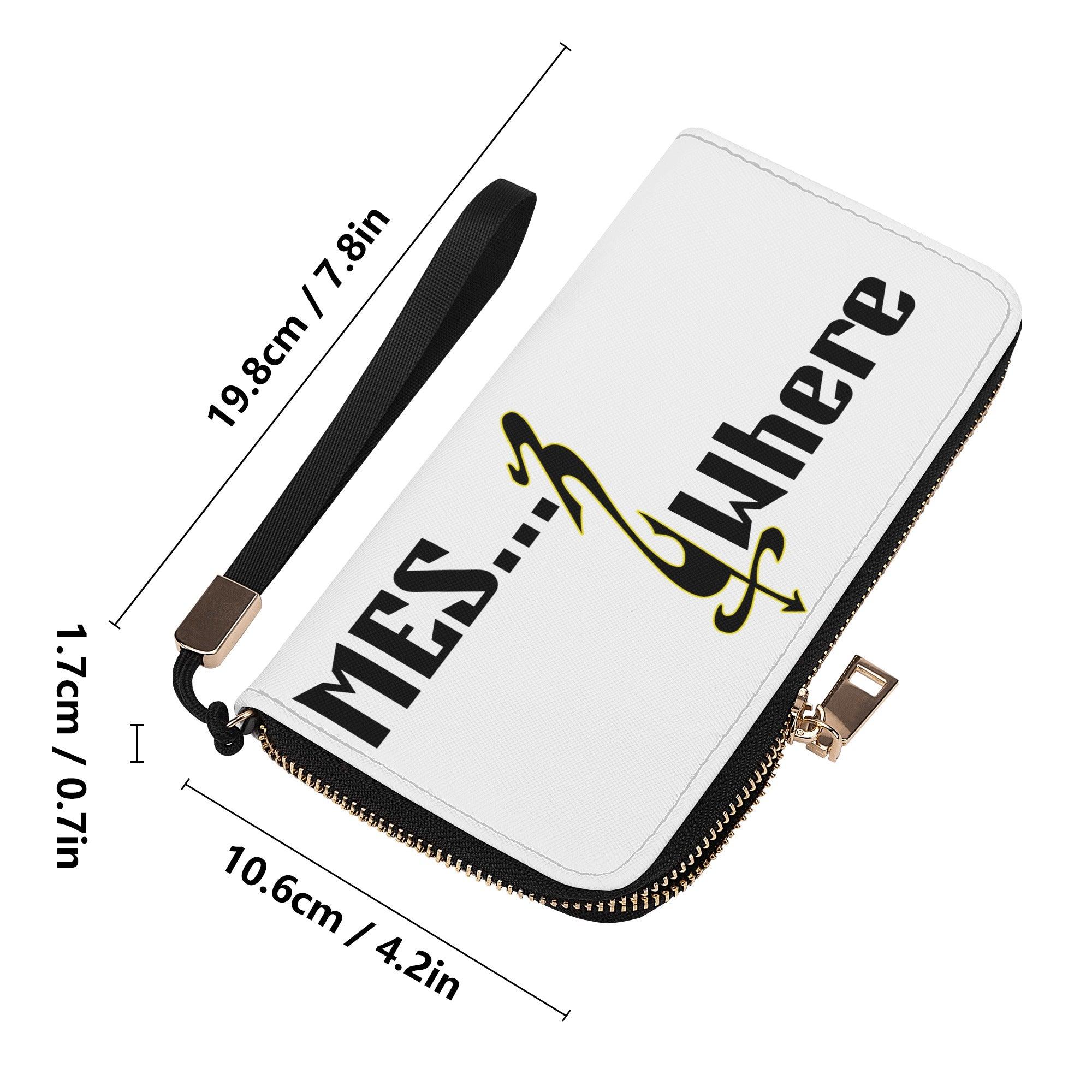 Clutch Leather Zipper Wallet - MES...Where