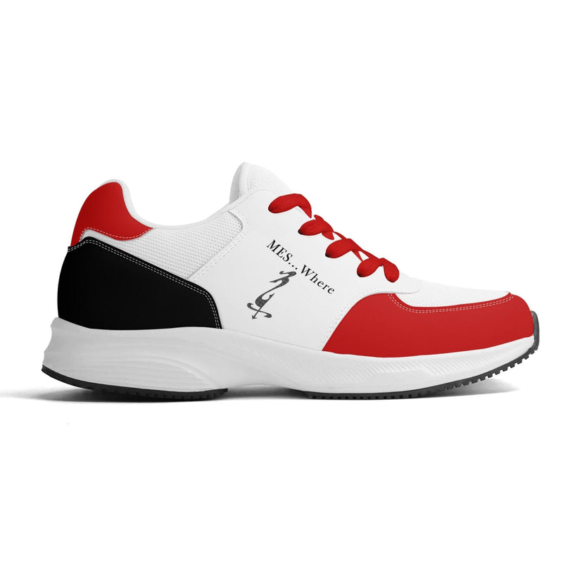 Adult Lightweight Brand Low Top Mesh and PU Platform Athletic Shoes WIth Personalized Logo /Name