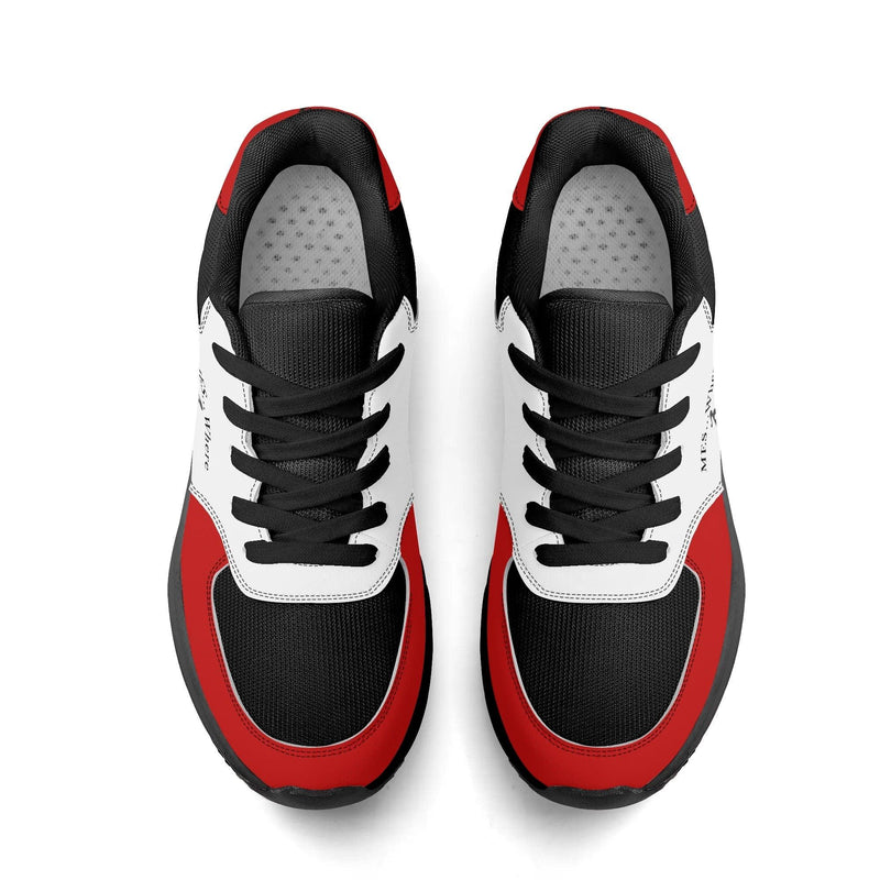 Adult Lightweight Brand Low Top Mesh and PU Platform Athletic Shoes WIth Personalized Logo /Name