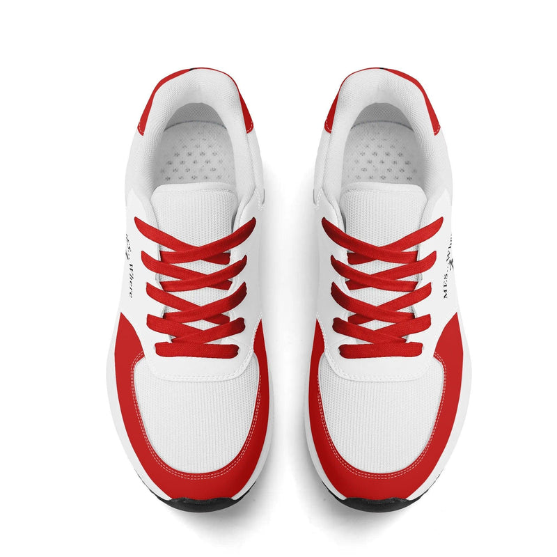 Adult Lightweight Brand Low Top Mesh and PU Platform Athletic Shoes WIth Personalized Logo /Name