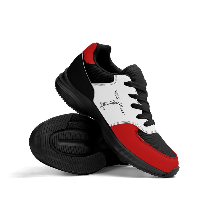 Adult Lightweight Brand Low Top Mesh and PU Platform Athletic Shoes WIth Personalized Logo /Name