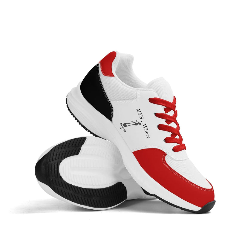 Adult Lightweight Brand Low Top Mesh and PU Platform Athletic Shoes WIth Personalized Logo /Name