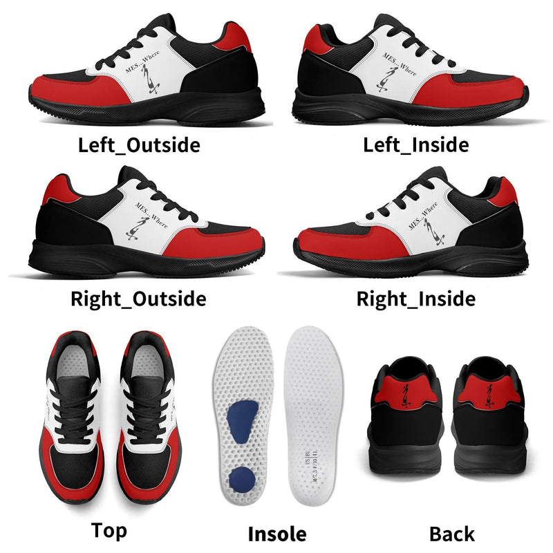 Adult Lightweight Brand Low Top Mesh and PU Platform Athletic Shoes WIth Personalized Logo /Name