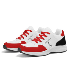 Adult Lightweight Brand Low Top Mesh and PU Platform Athletic Shoes WIth Personalized Logo /Name