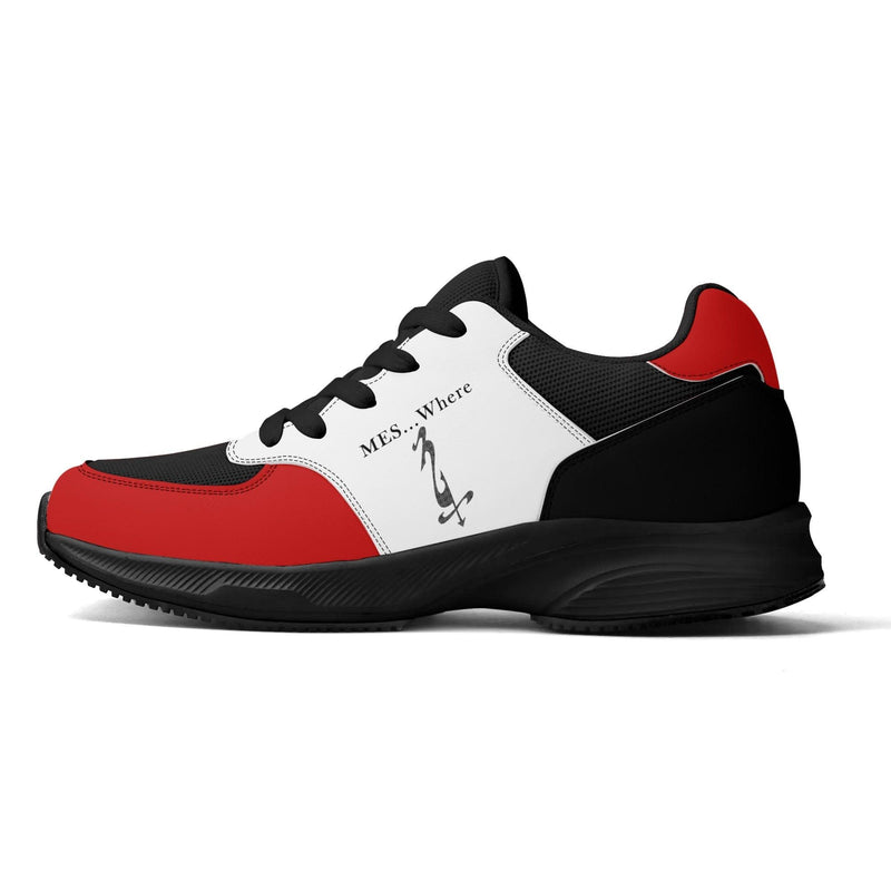 Adult Lightweight Brand Low Top Mesh and PU Platform Athletic Shoes WIth Personalized Logo /Name