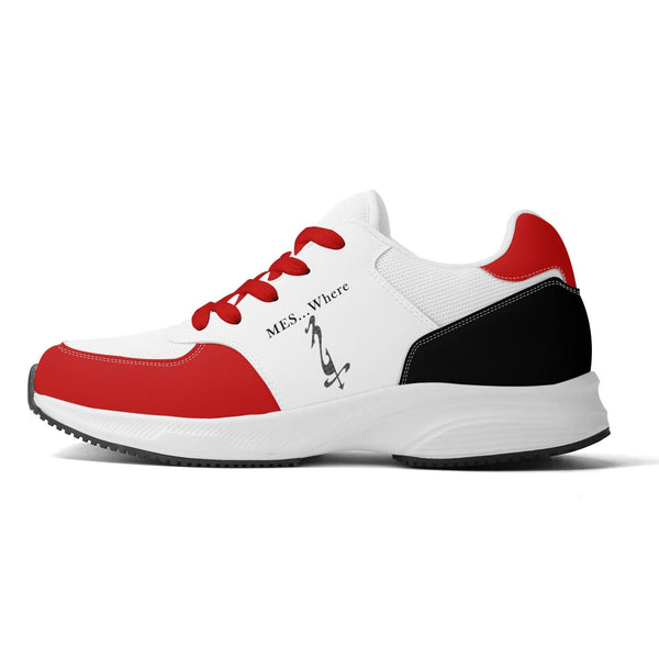 Adult Lightweight Brand Low Top Mesh and PU Platform Athletic Shoes WIth Personalized Logo /Name