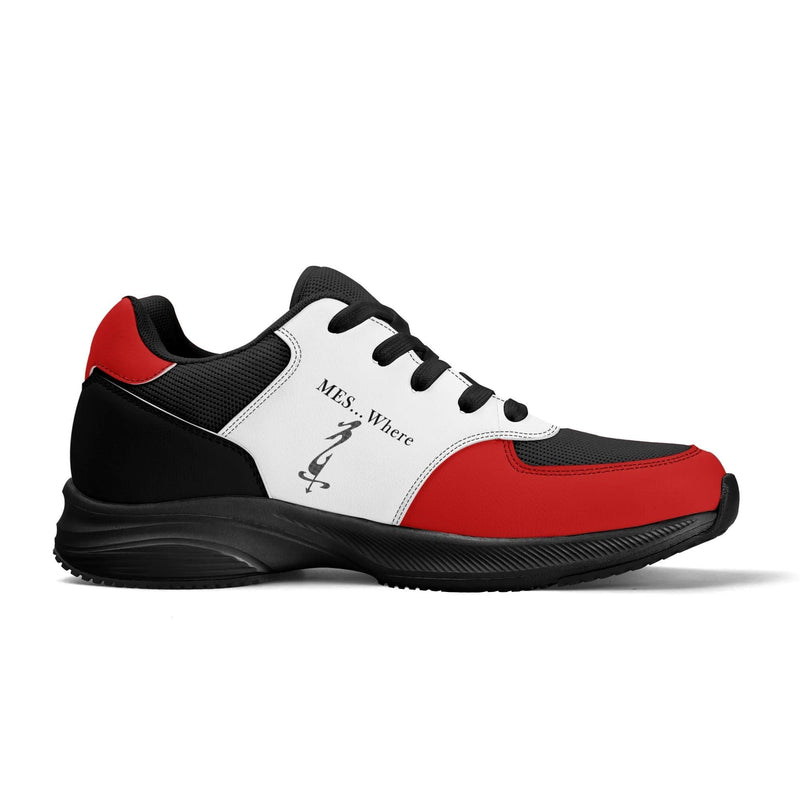 Adult Lightweight Brand Low Top Mesh and PU Platform Athletic Shoes WIth Personalized Logo /Name