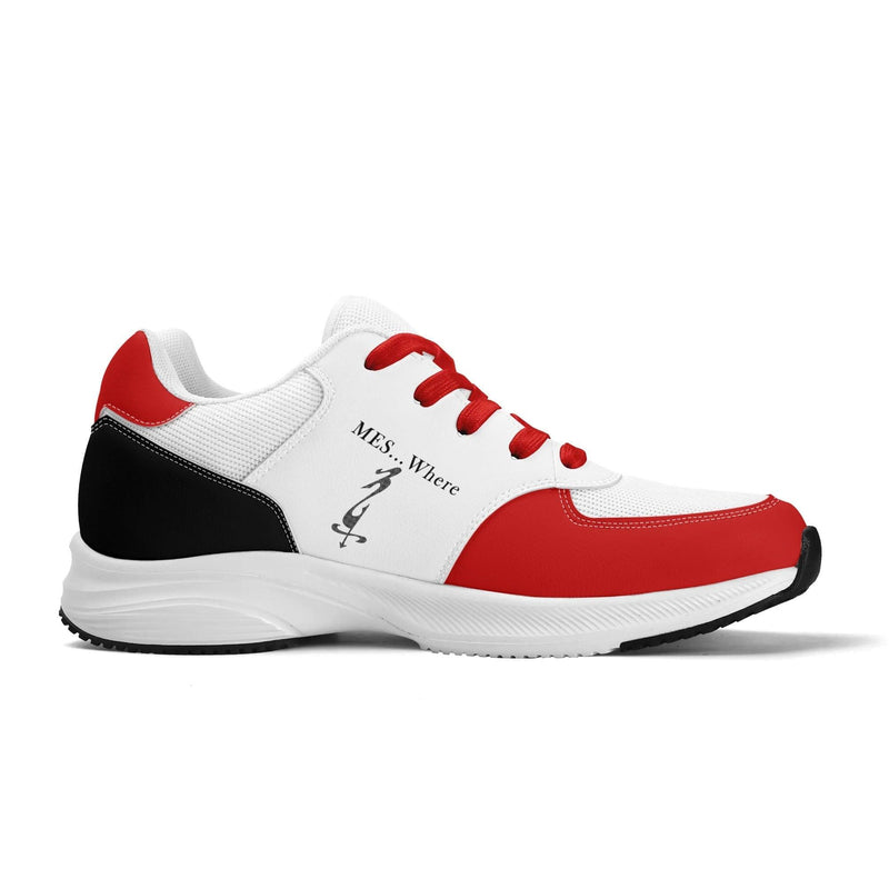 Adult Lightweight Brand Low Top Mesh and PU Platform Athletic Shoes WIth Personalized Logo /Name