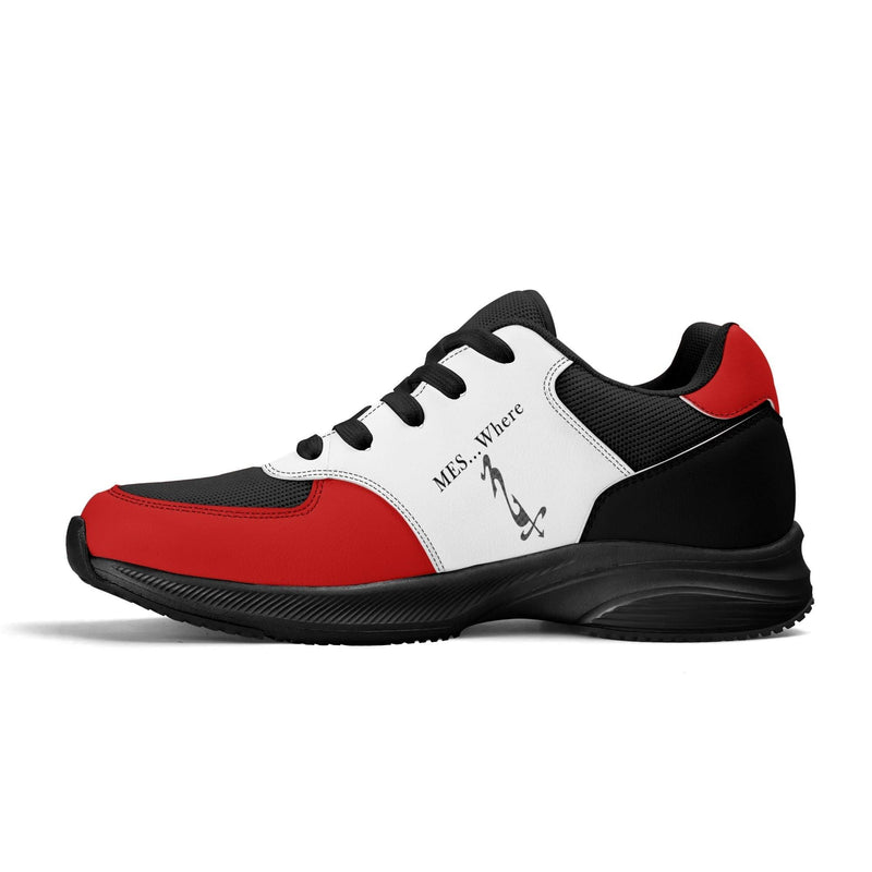 Adult Lightweight Brand Low Top Mesh and PU Platform Athletic Shoes WIth Personalized Logo /Name