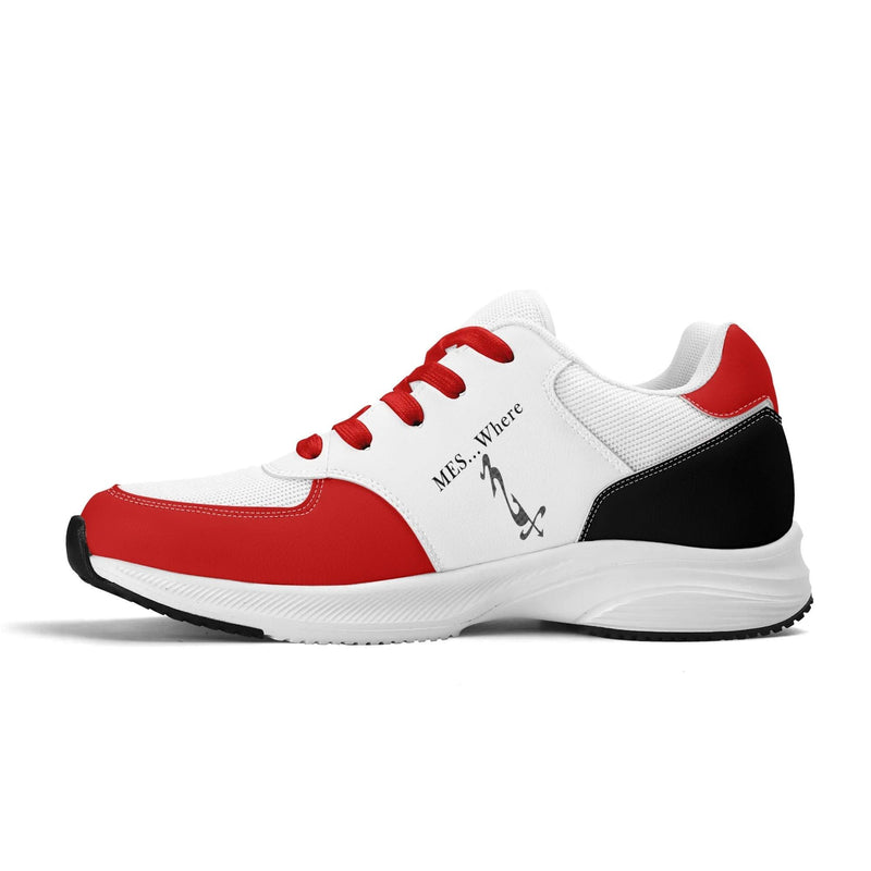 Adult Lightweight Brand Low Top Mesh and PU Platform Athletic Shoes WIth Personalized Logo /Name