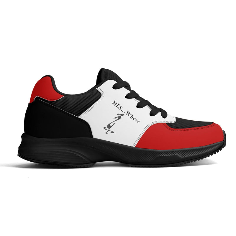 Adult Lightweight Brand Low Top Mesh and PU Platform Athletic Shoes WIth Personalized Logo /Name