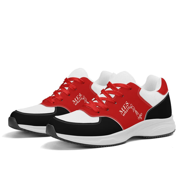 Adult Lightweight Brand Low Top Mesh and PU Platform Athletic Shoes WIth Personalized Logo /Name
