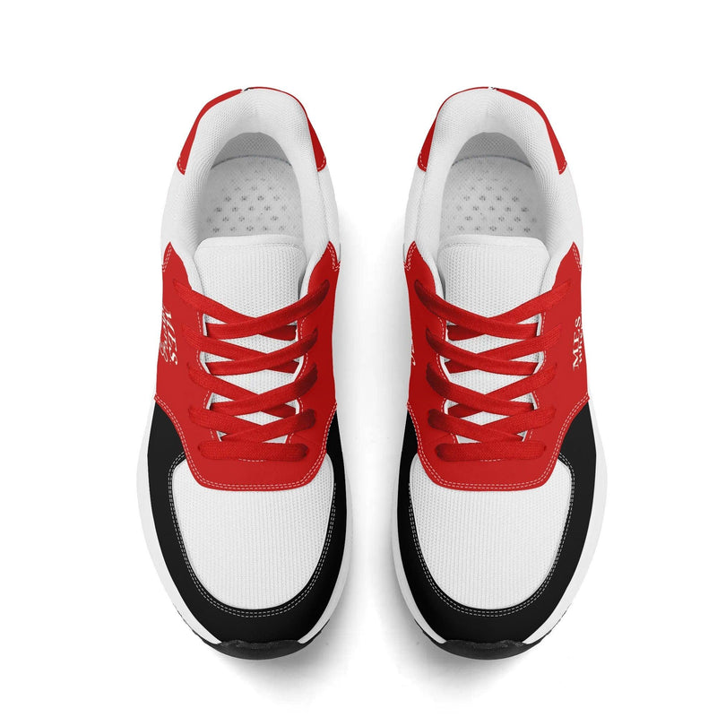 Adult Lightweight Brand Low Top Mesh and PU Platform Athletic Shoes WIth Personalized Logo /Name