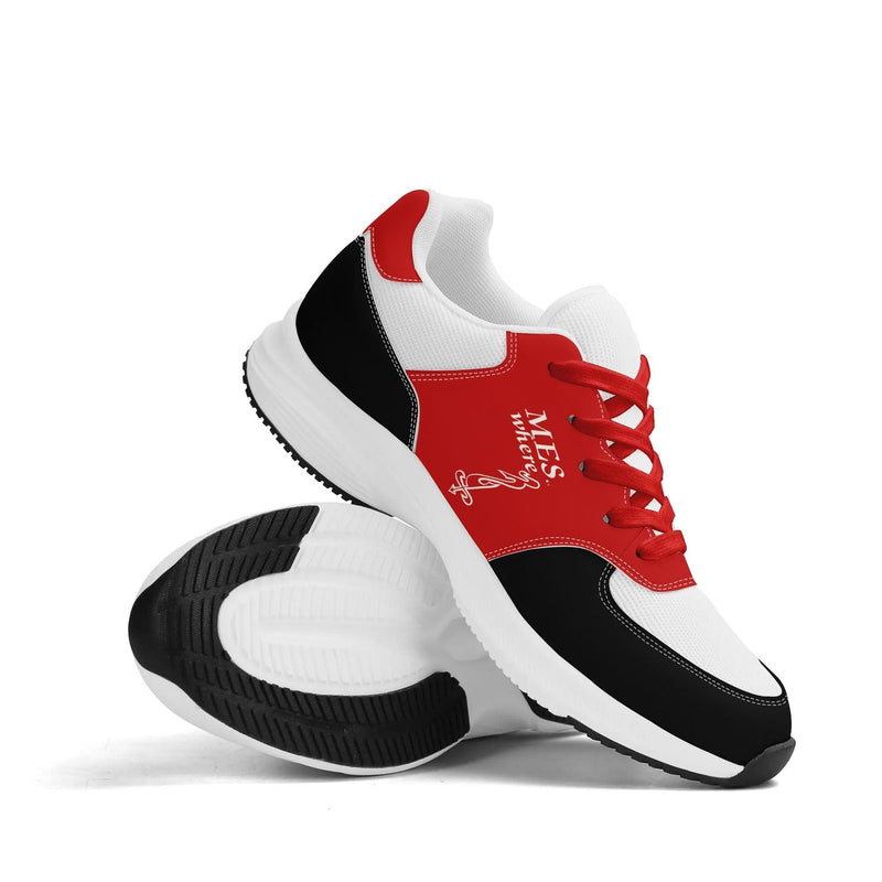 Adult Lightweight Brand Low Top Mesh and PU Platform Athletic Shoes WIth Personalized Logo /Name