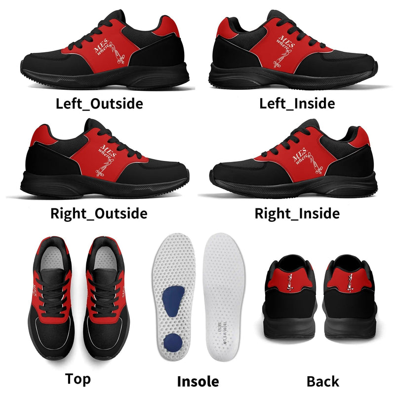 Adult Lightweight Brand Low Top Mesh and PU Platform Athletic Shoes WIth Personalized Logo /Name
