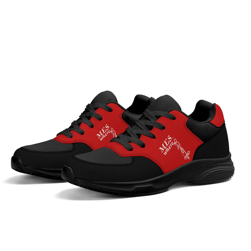 Adult Lightweight Brand Low Top Mesh and PU Platform Athletic Shoes WIth Personalized Logo /Name