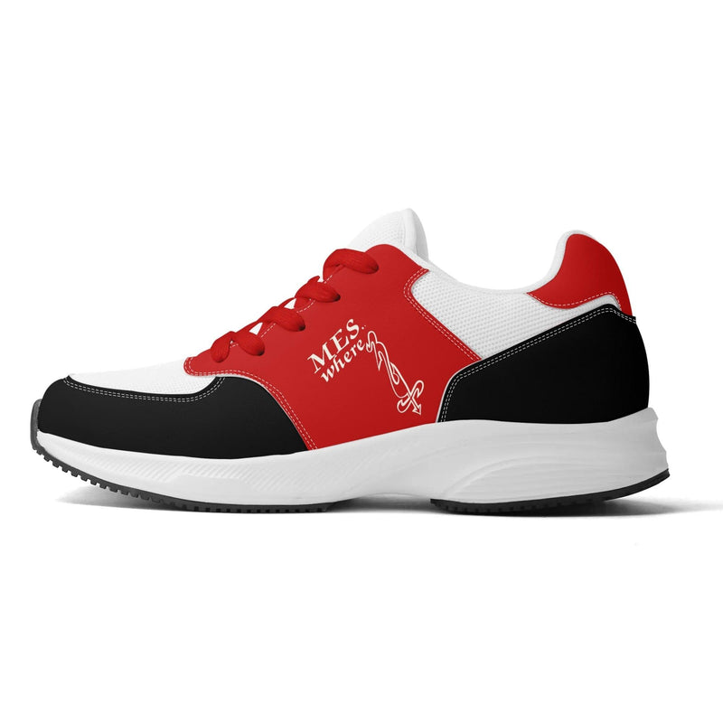 Adult Lightweight Brand Low Top Mesh and PU Platform Athletic Shoes WIth Personalized Logo /Name