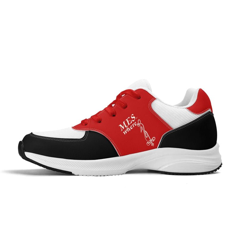 Adult Lightweight Brand Low Top Mesh and PU Platform Athletic Shoes WIth Personalized Logo /Name