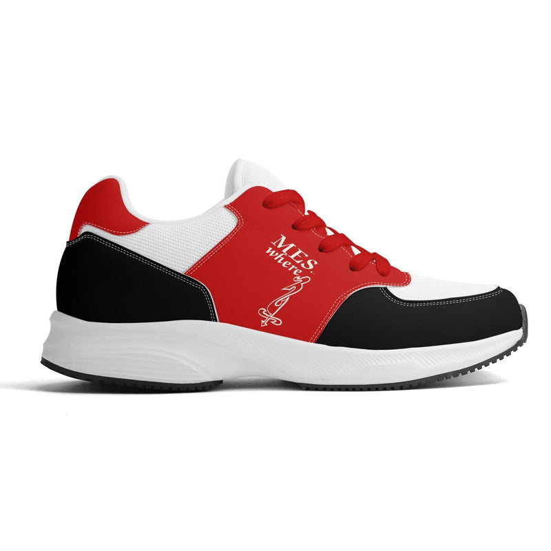 Adult Lightweight Brand Low Top Mesh and PU Platform Athletic Shoes WIth Personalized Logo /Name