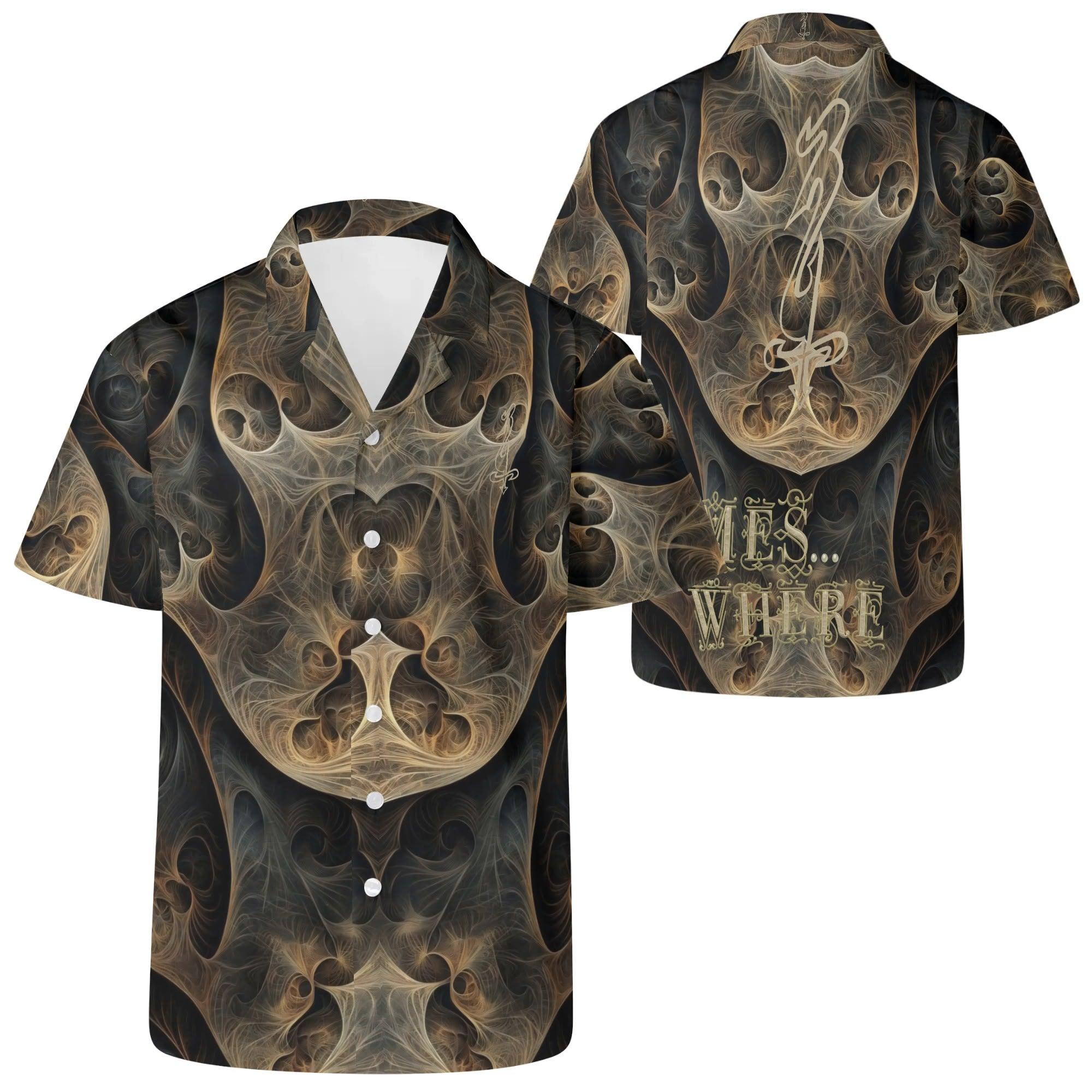 Mens All Over Print Casual Hawaiian Shirt - MES...Where