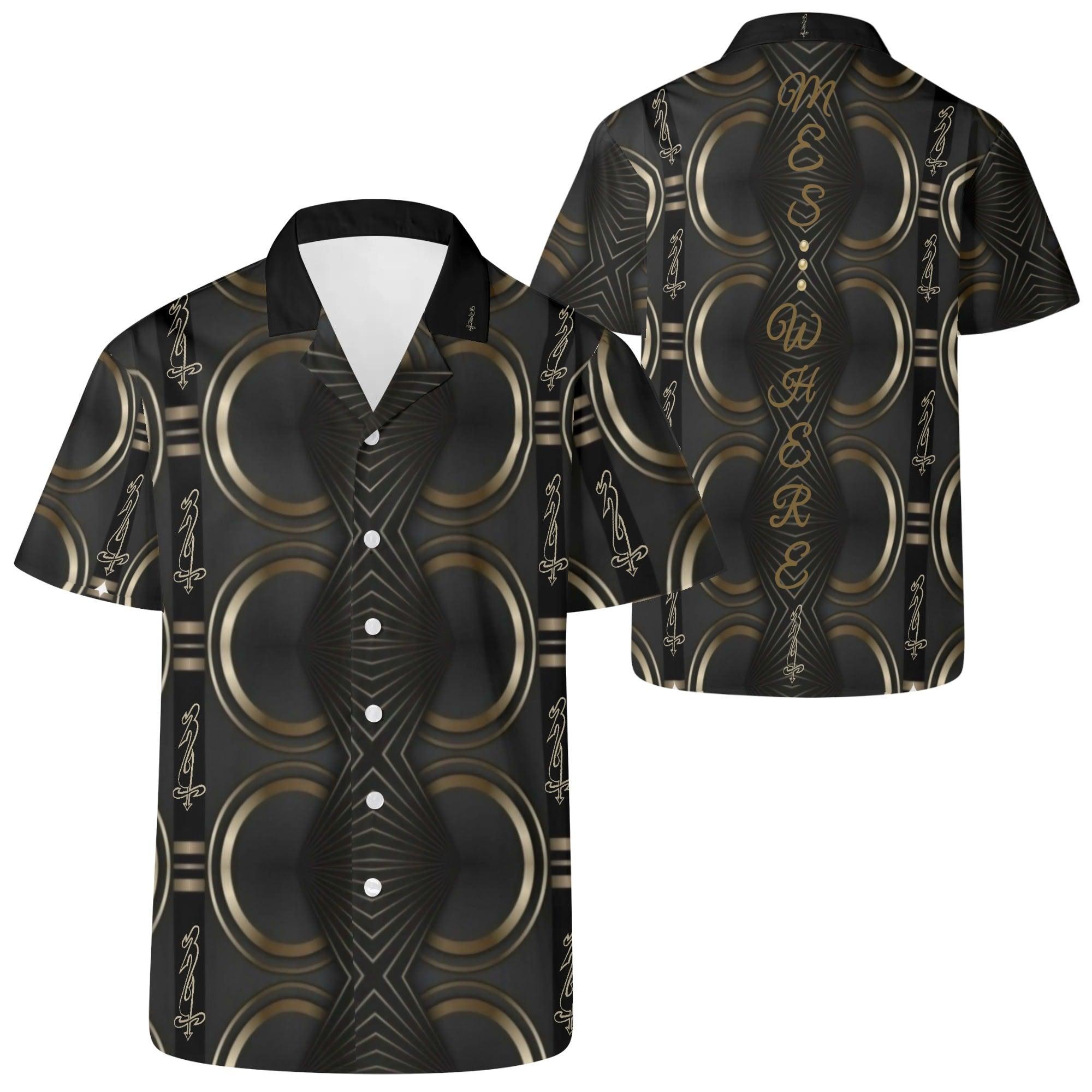 Mens All Over Print Casual Hawaiian Shirt - MES...Where