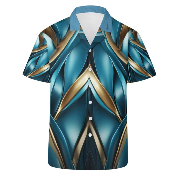 Mens All Over Print Casual Hawaiian Shirt