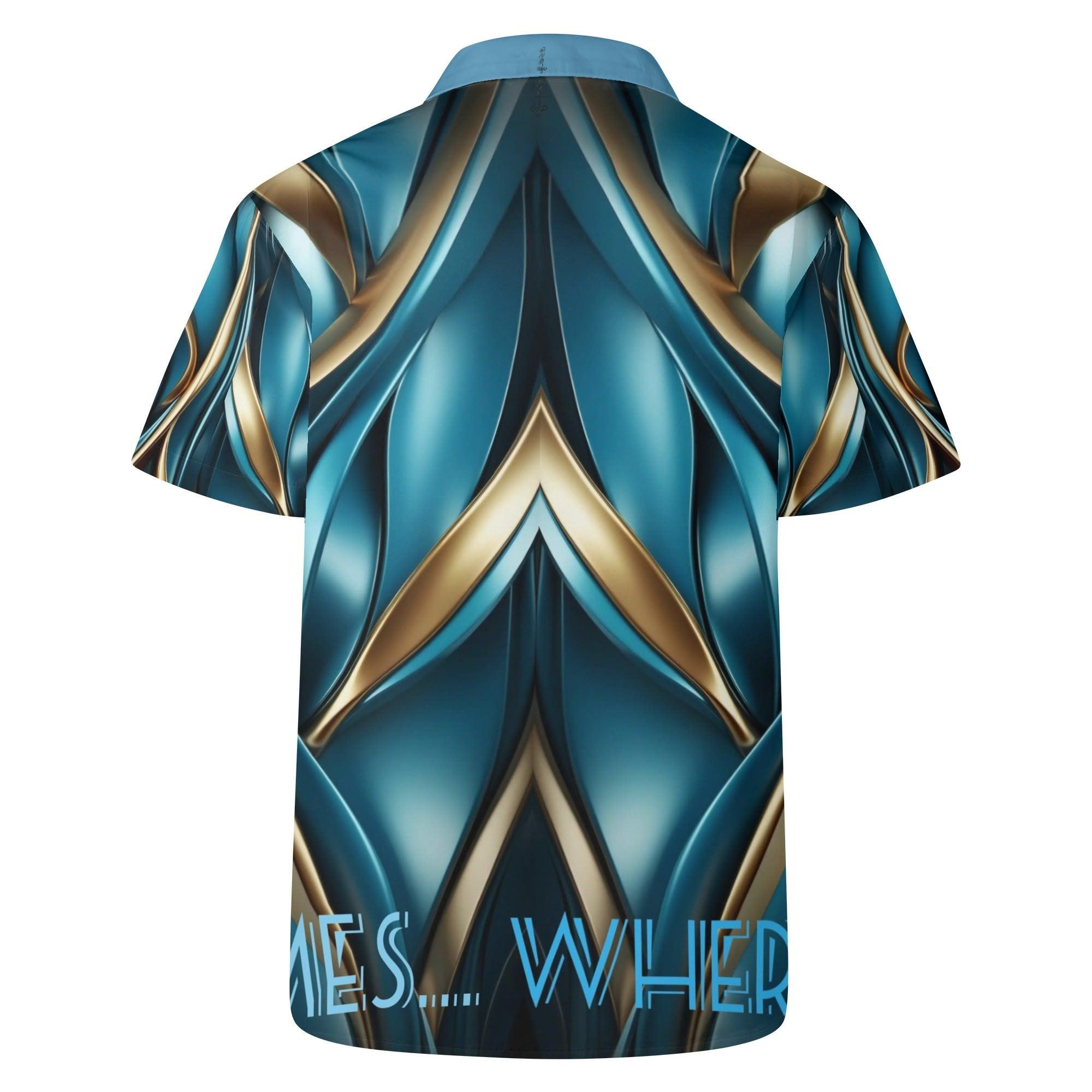 Mens All Over Print Casual Hawaiian Shirt - MES...Where