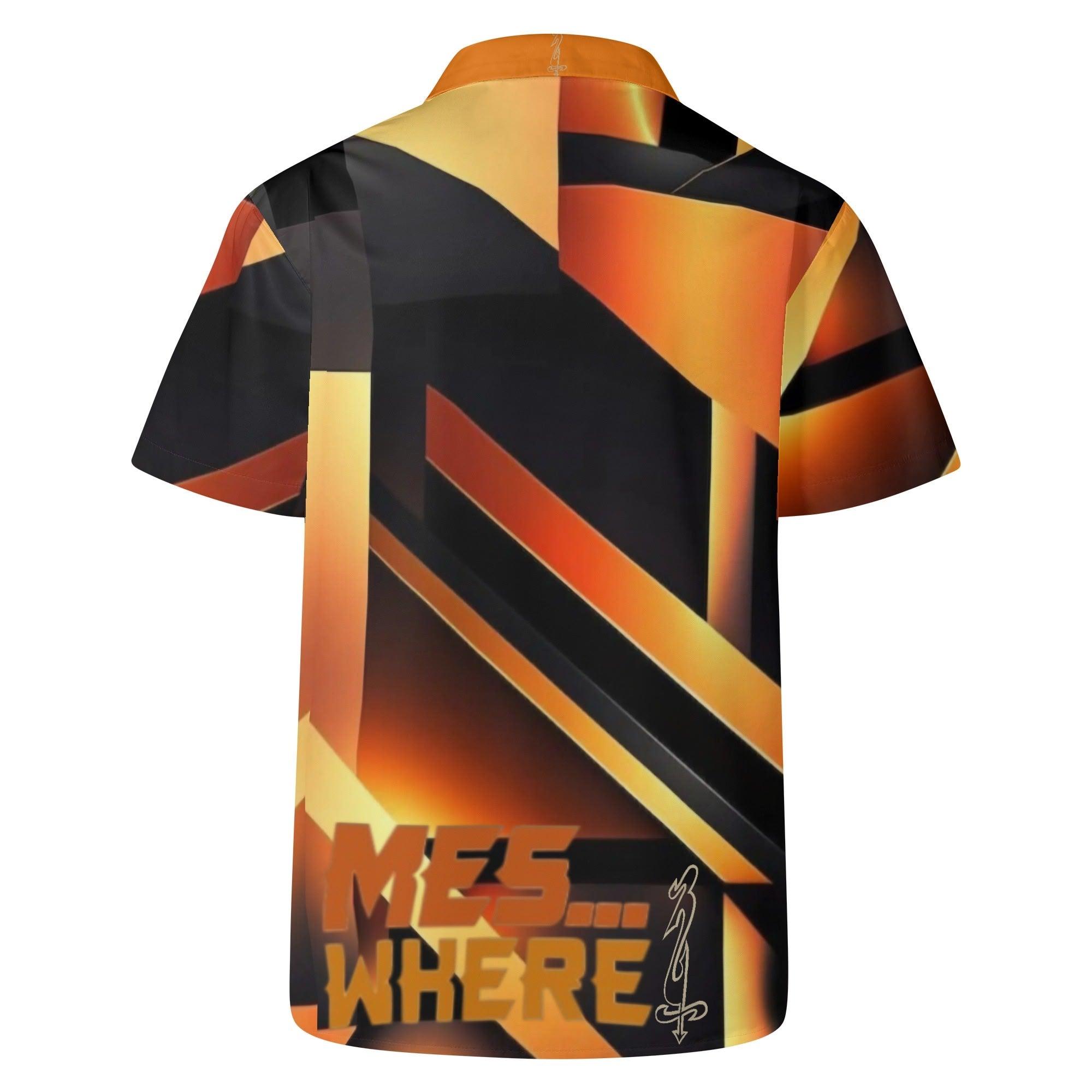 Mens All Over Print Casual Hawaiian Shirt - MES...Where