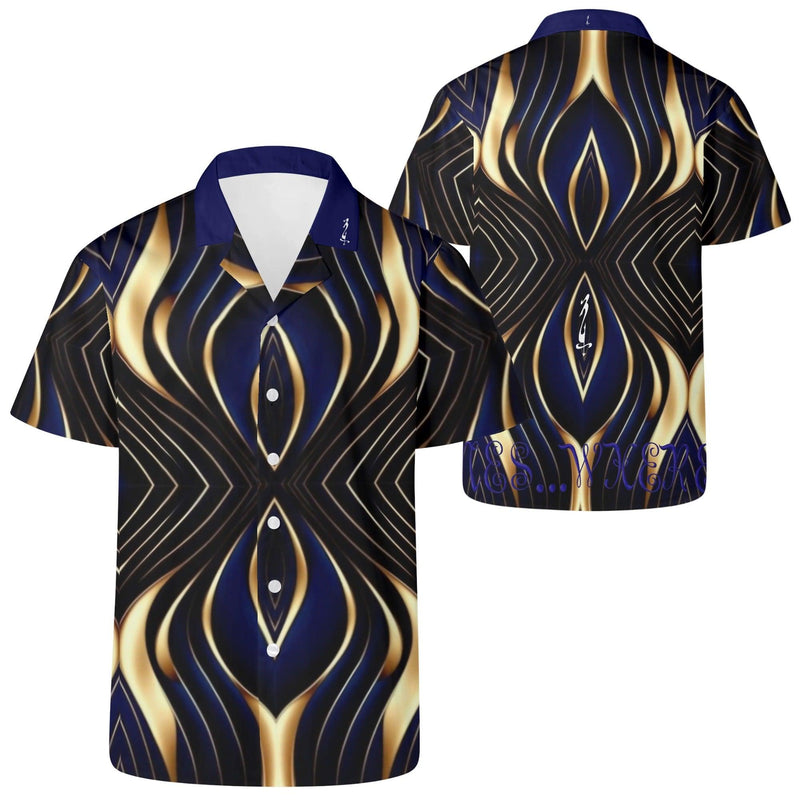 Mens All Over Print Casual Hawaiian Shirt