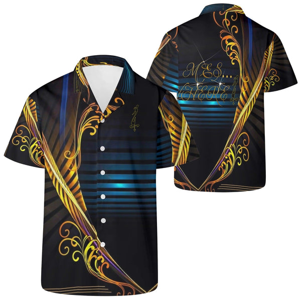 Mens All Over Print Casual Hawaiian Shirt