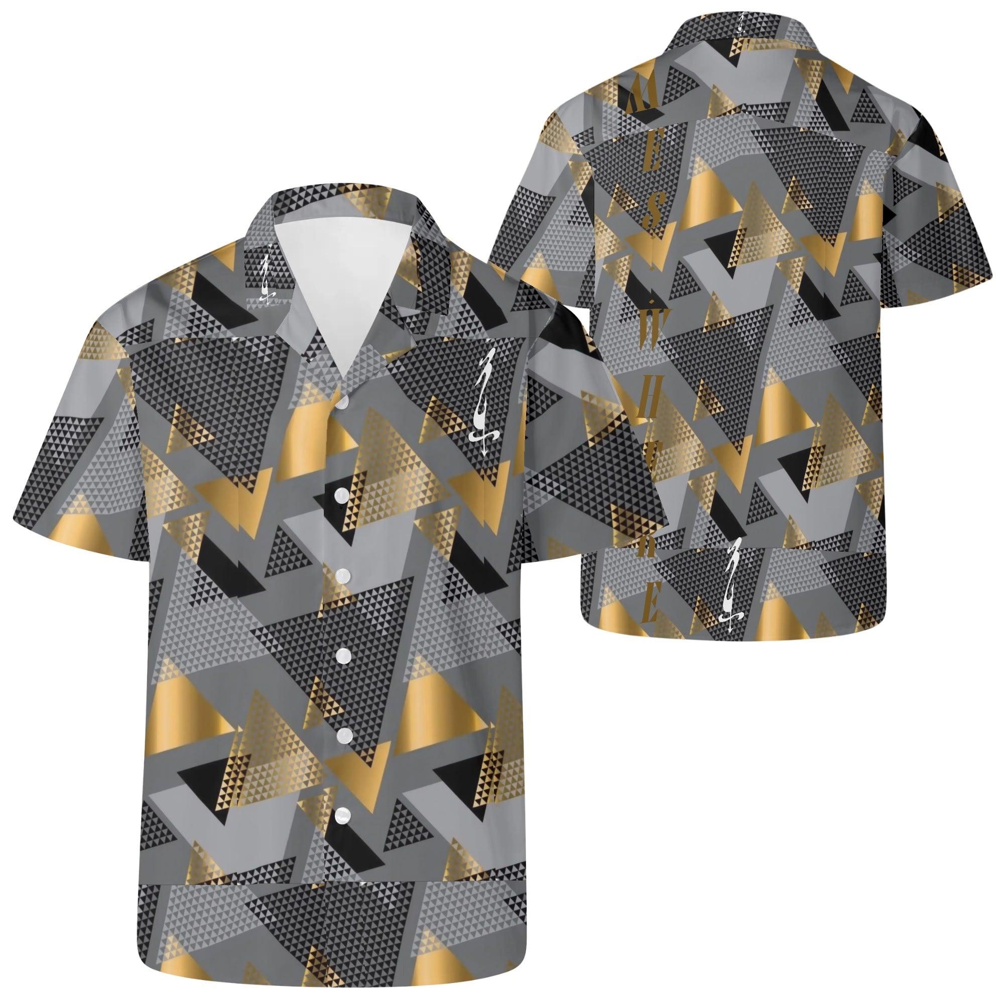 Mens All Over Print Casual Hawaiian Shirt - MES...Where