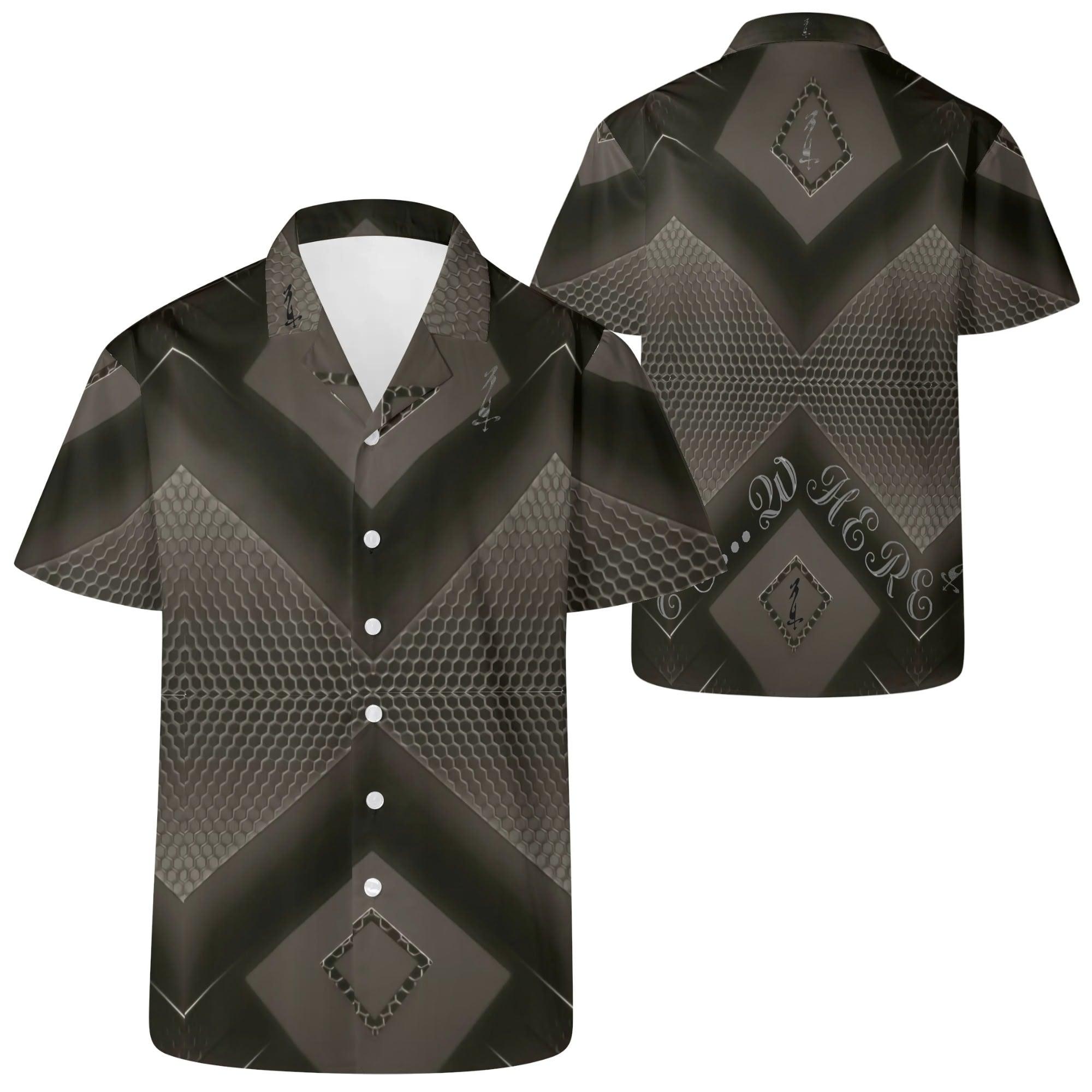 Mens All Over Print Casual Hawaiian Shirt - MES...Where