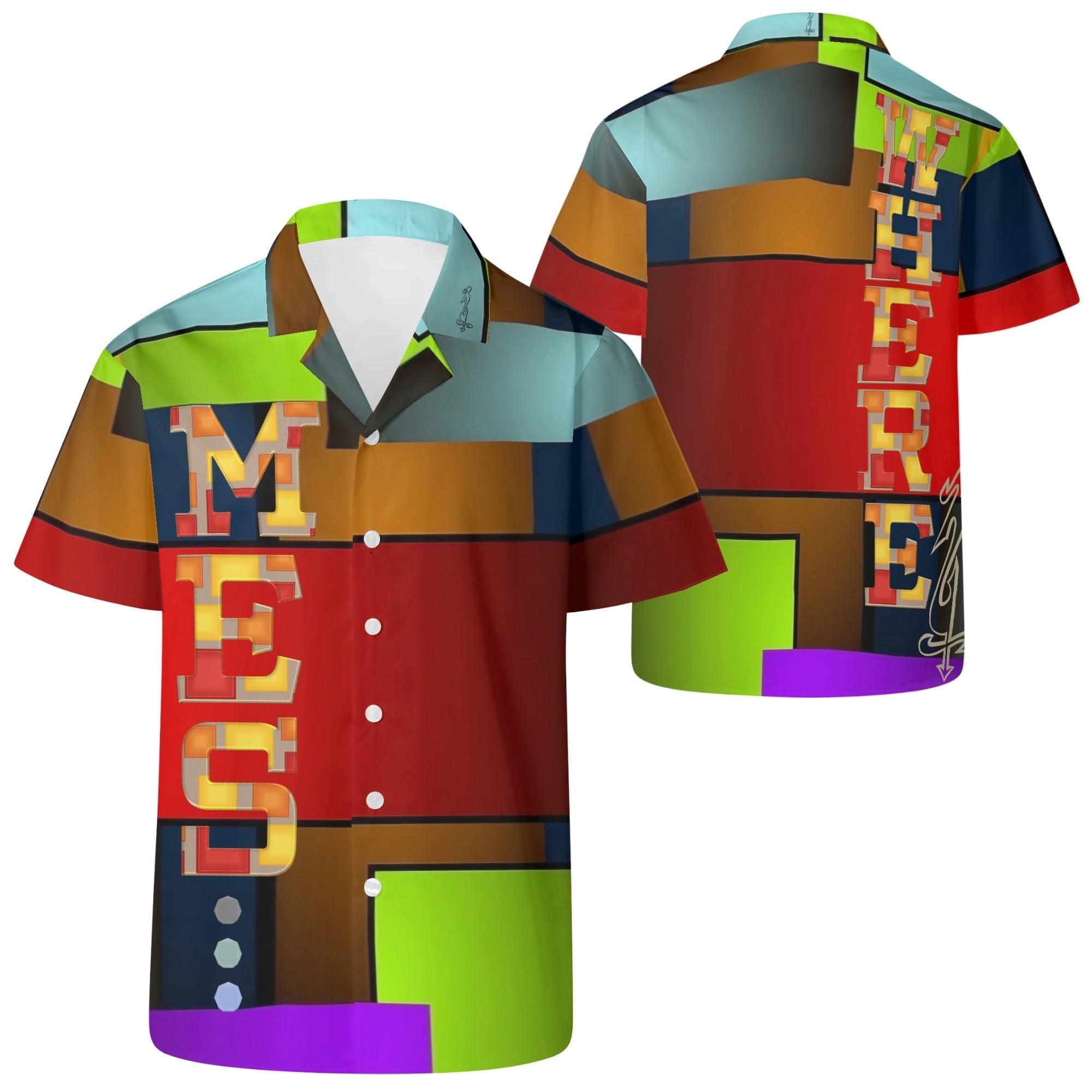 Mens All Over Print Casual Hawaiian Shirt - MES...Where