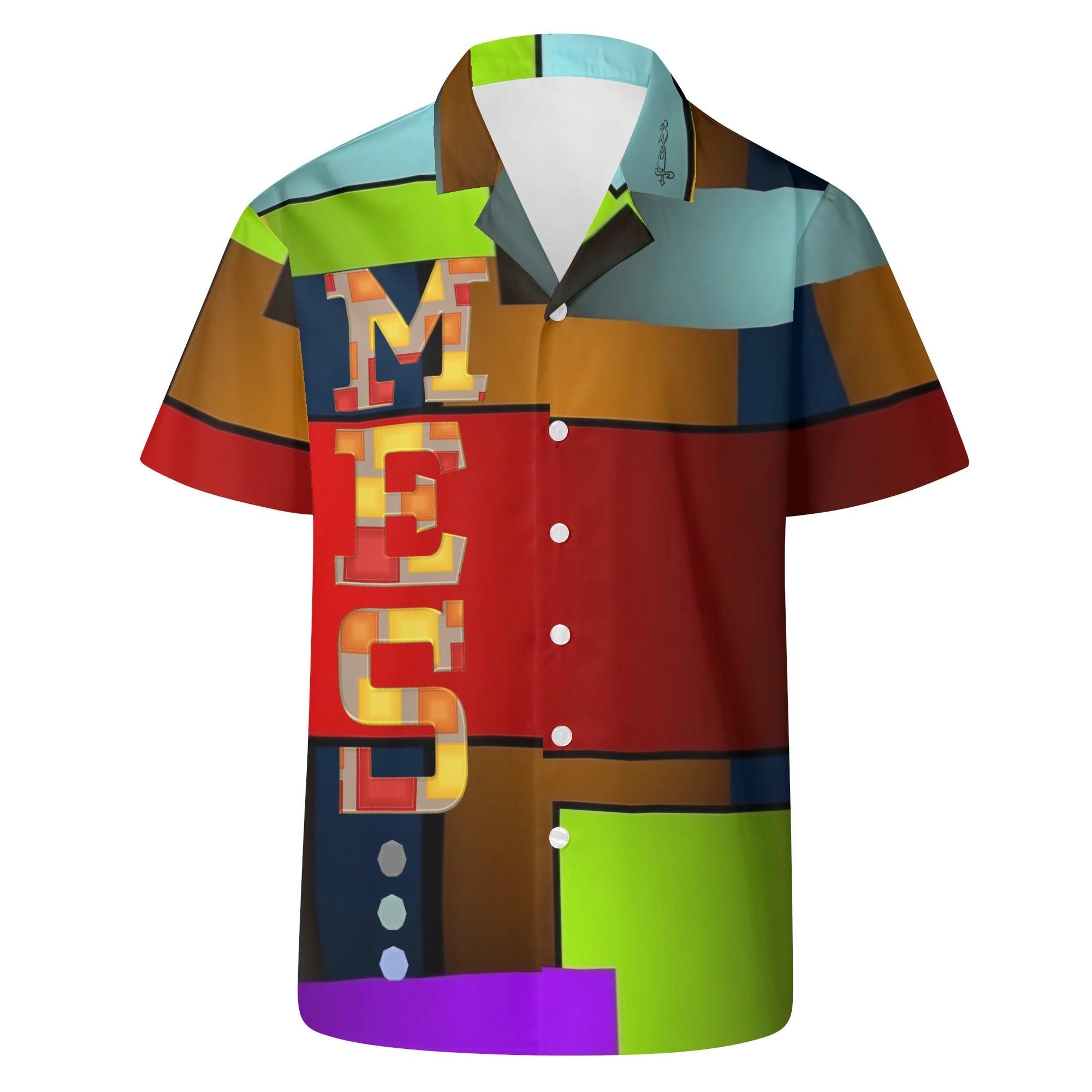 Mens All Over Print Casual Hawaiian Shirt - MES...Where